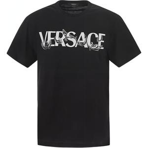 Футболка с логотипом VERSACE, черная