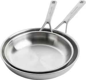 Набор кастрюль Multiply из нержавеющей стали 24 см + 28 см с мерной шкалой KitchenAid