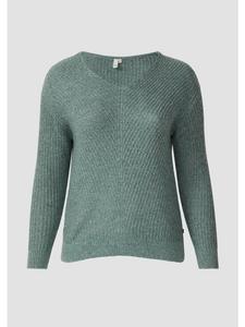 Вязаный свитер цвета 62W0_пастельно-бирюзовый QS