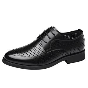 Кожаные туфли, перфорированные туфли, повседневные туфли, мужские, черные MEXICAN, Black