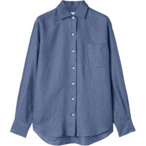 Loro Piana Футболка Women's Clearwater Blue Lapel Moderate Others