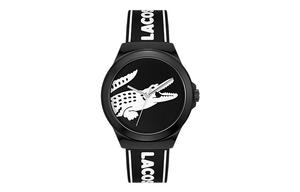 LACOSTE Часы NEOCROC Collection Wrist Watch Quartz Movement Silicone Strap 42mm Black Dial Men's Watch 2011185