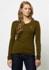 Топ U.S. Polo Assn. Long sleeved top, Dark Olive/Olive