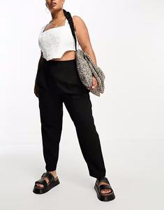 Зауженные брюки Curve черного цвета Asos Curve