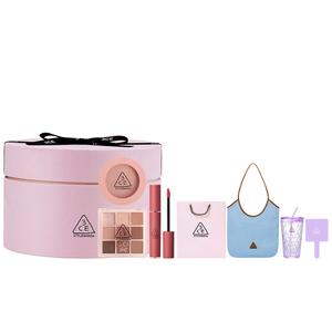 Набор для макияжа Full Of Love: легко растушевывается, натуральный цвет 3CE, taro paste plate+nude розовый+розовый