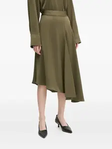 Юбка миди асимметричного кроя Day Birger Et Mikkelsen, зеленый
