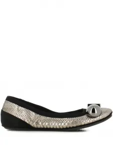 Балетки с украшениями Dove Nuotano Gli Squali, серебристый