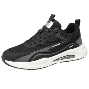 Kuding Мужские повседневные туфли низкие серые черные белые черные, цвет Black