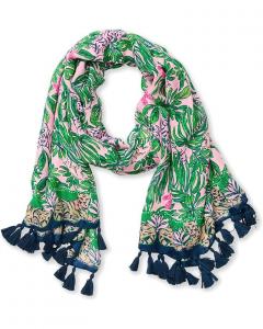 Женский шарф Lilly Pulitzer Resort, Conch Shell Pink Roaring With Joy Engineered