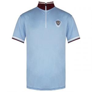 Легкая мужская рубашка-поло на молнии 3/4 с короткими рукавами rldmy10 794 Rossignol, синий