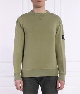 Толстовка мужская Calvin Klein Jeans с нашивкой на рукаве, зеленый