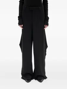 Брюки с драпировкой Ann Demeulemeester, черный