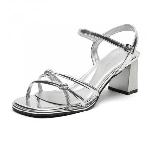 Сандалии с одним ремешком женские HUANAI, Silver