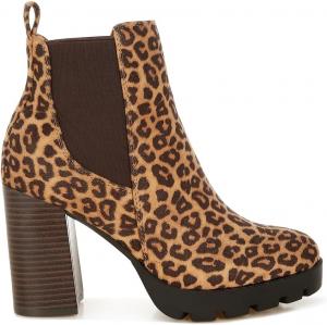 Лондон Рэг Сония Блокированные Каблуки Челси London Rag, Leopard