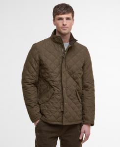 Стеганая куртка Barbour Shoveler, темно-оливковый