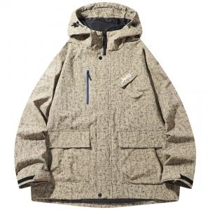 Ветрозащитная, водонепроницаемая, дышащая, холодостойкая и непромокаемая ветровка Unisex Jeep, серая