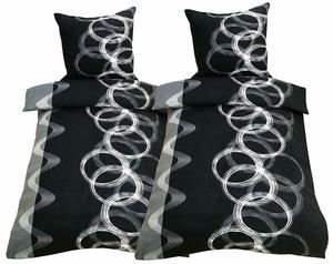 Зимнее постельное белье Leonado Vicenti, 4 предмета, 135х200, черный