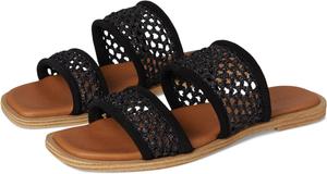 Сандалии Seychelles Water Lilly Suede Slide Sandal, черный