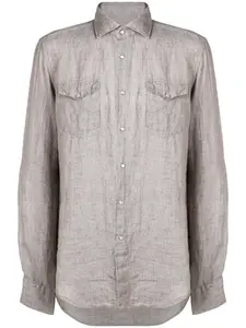 Рубашка с двумя карманами Dell'Oglio, серый