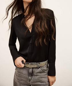 Ba&sh Рубашка с длинным рукавом Itsey в черном цвете