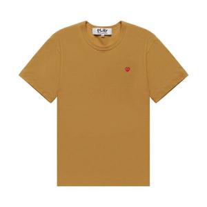 Футболка Comme des Garçons PLAY Small Red Heart T-Shirt Olive, зеленый