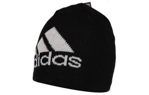 Adidas Акриловая вязаная шапка из овечьей шерсти и полиэстера унисекс серого цвета, Black