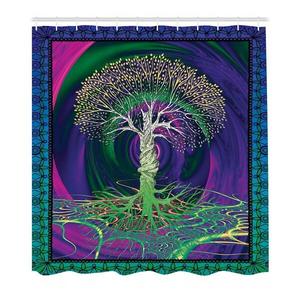 Занавеска для душа twentyfour Digitale Kunst, 200 см, фиолетовый