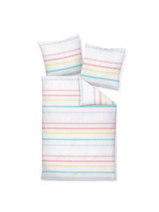 Постельное белье разноцветное Janine, 155 x 220 + 80 x 80 см