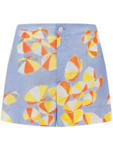 MOSCHINO JEANS шорты с принтом, синий