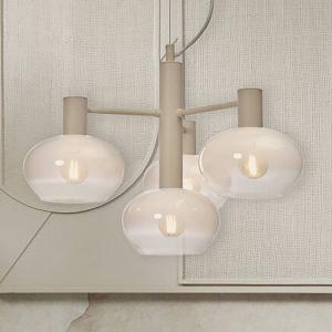 Подвесной светильник it's about RoMi Bologna Typ B, железо / матовое стекло - 4 лампы - белый