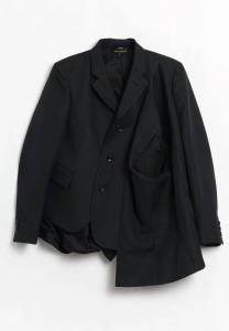 Женский асимметричный блейзер в черном цвете Comme Des Garcons