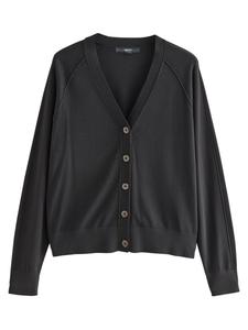 Next Вязаный кардиган в черном цвете