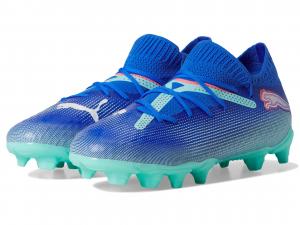 Кроссовки PUMA Kids Future Pro Firm Artificial Ground, Bluemazing/Puma White/Electric Peppermint
