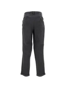 Брюки со складками и манжетами Barena, серый