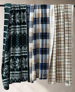 Плед из мягкой фланели, 70 x 50 дюймов Nautica, цвет sea wheat/fern green