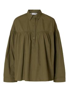 Блуза SELECTED, темно-зеленый