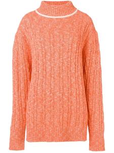 Свитер вязки с косами Cashmere In Love, оранжевый