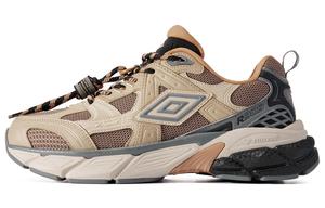 Кроссовки Millennium Shoes R909 Vintage Tech с платформой, удобной амортизацией, низкие спортивные повседневные Unisex Umbro, цвет выцветшее дерево/молочный чай (унисекс)