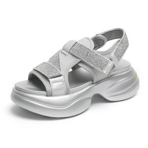 Сандалии с одним ремешком женские O.L, Silver