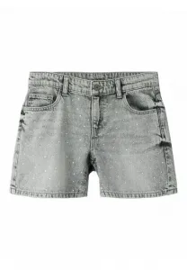 Джинсовые шорты regular mit strasssteinen Two Soon, Light Grey Denim