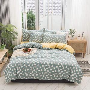 YUSIWOAL Комплект постельного белья из чистого хлопка с мультяшным принтом для двуспальной кровати