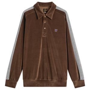 Рубашка-Пуловер с боковой линии Needles, коричневый