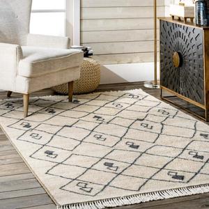 Ковер nuLOOM, 153 x 244 см, Dani Moroccan Trellis, Beige