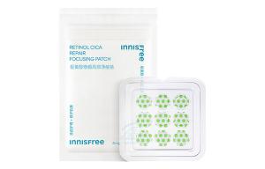 Yueshifengyin патчи с ретинолом для коррекции акне, маска для лица, борющаяся с акне, успокаивающая, 0,004 г * 9 штук Innisfree