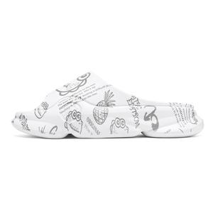 Сандалии-слайдеры мужские из ЭВА, тихие, нескользящие, устойчивые к запахам, износостойкие, быстросохнущие, с амортизацией CariteSport, White