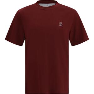 Футболка с логотипом Brunello Cucinelli, red