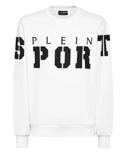 Свитшот с круглым вырезом Plein Sport, белый