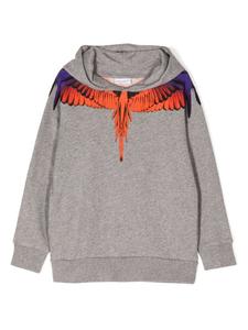 Marcelo Burlon County Of Milan Kids худи с принтом Wings, серый
