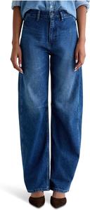 Женские джинсы Mercer с высокой посадкой и удлиненными коленями AG Jeans, Sidecar