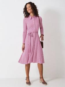 Футлярное платье Emma Geometric Jersey с вискозой LENZING ECOVERO Crew Clothing, Dark Pink